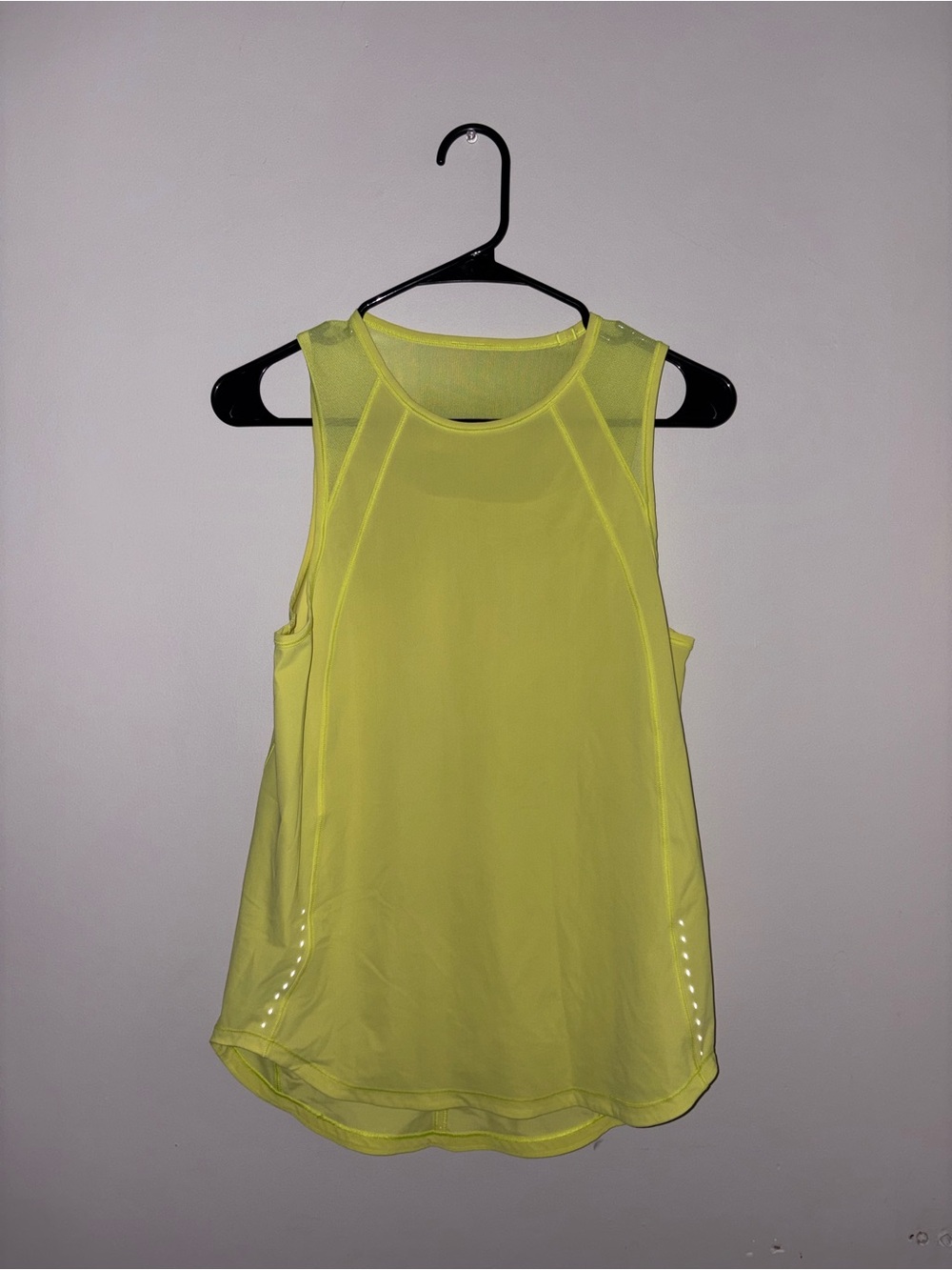 lululemon athletica Neon Yellow Racerback Tank Top